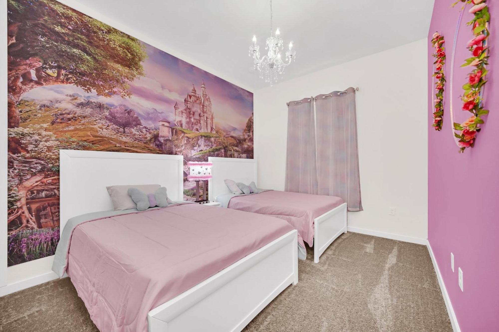 New Spacious And Themed 5 Bedroom Home Minutes From Disney And Waterparks! Orlando Bagian luar foto